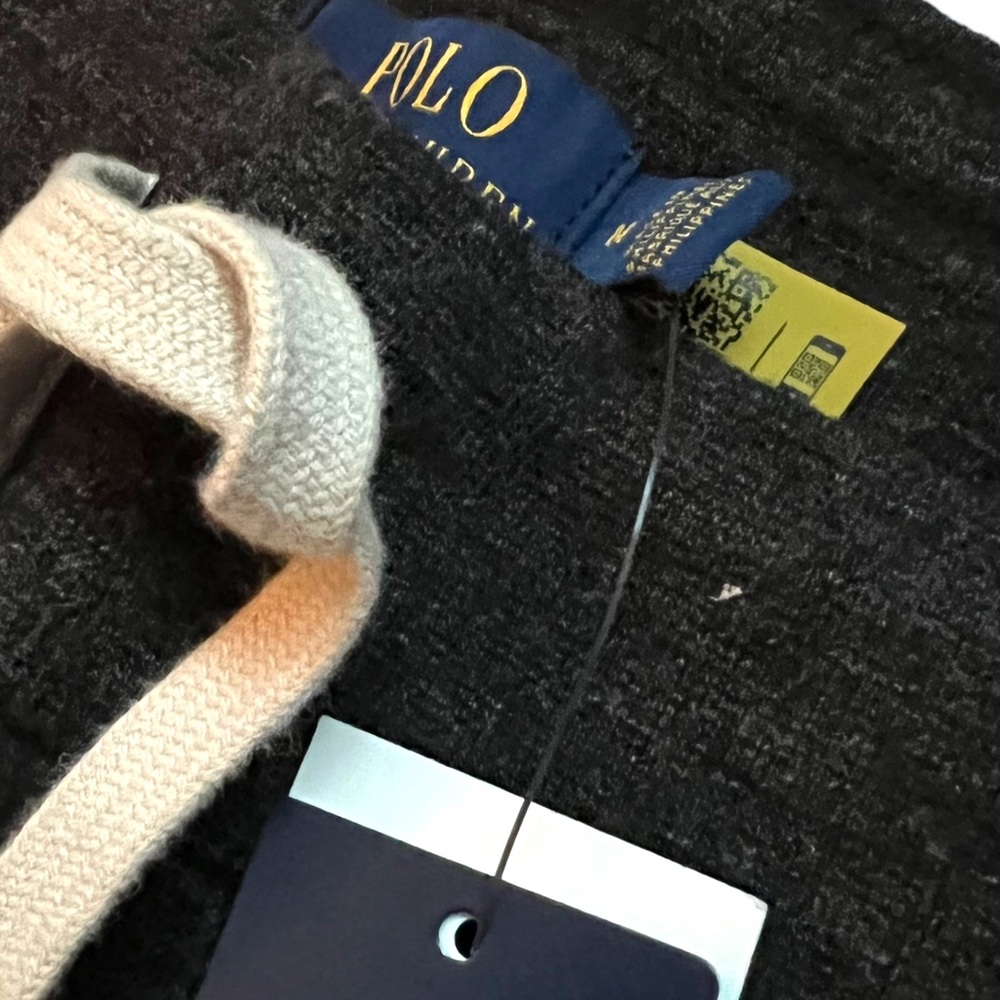 POLO RALPH LAUREN Men’s Fleece Lined Sweatsuit, Hoodie Sweatpants Set, Black - Picture 11 of 11